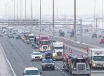 Hundreds of truckers moving toward Canada's capital for protests