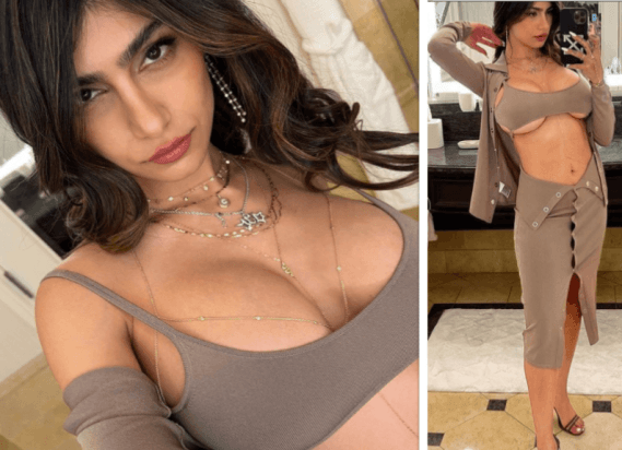 Sexy Kalifa Nangi Foto Snney - Mia Khalifa is breaking the internet with raunchy bathroom selfies, quashed  death hoax - IBTimes India
