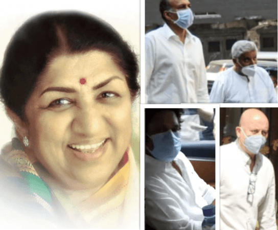 Lata Mangeshkar, Sachin Tendulkar, Javed Akhtar, Anupam Kher Lata Mangeshkar, Sachin Tendulkar, Javed Akhtar, Anupam Kher