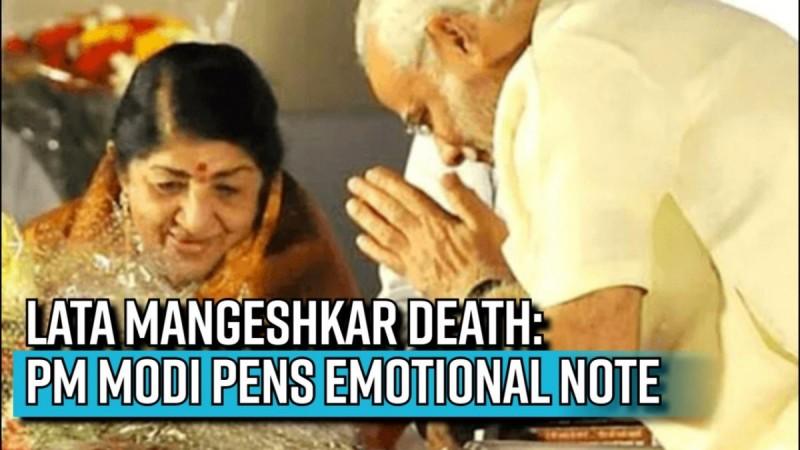 Lata Mangeshkar death: PM Modi pens emotional note,