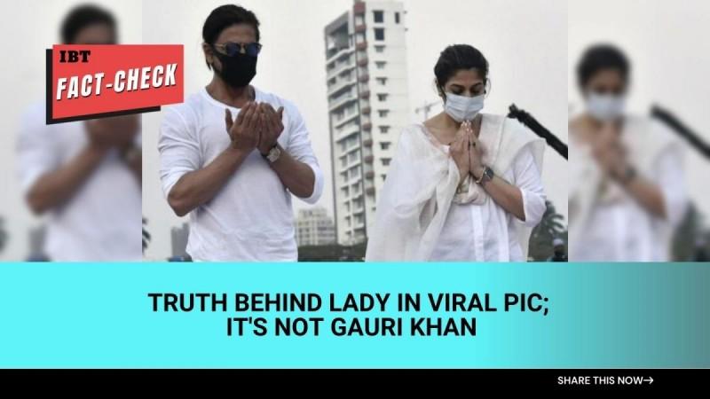 Shah Rukh Khan attended Lata Mangeshkar's funeral with his wife Gauri Khan