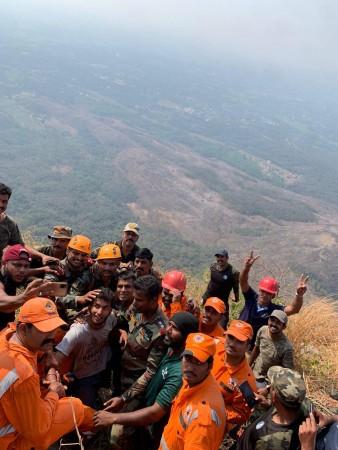 Babu has been rescued by a mountaineering unit of the Indian Army Babu