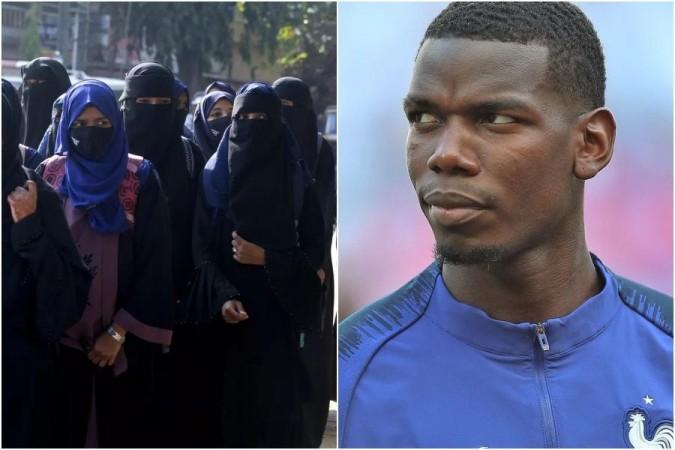 Hijab-worn students (Left), Paul Pogba (Right) Paul Pogba hijab