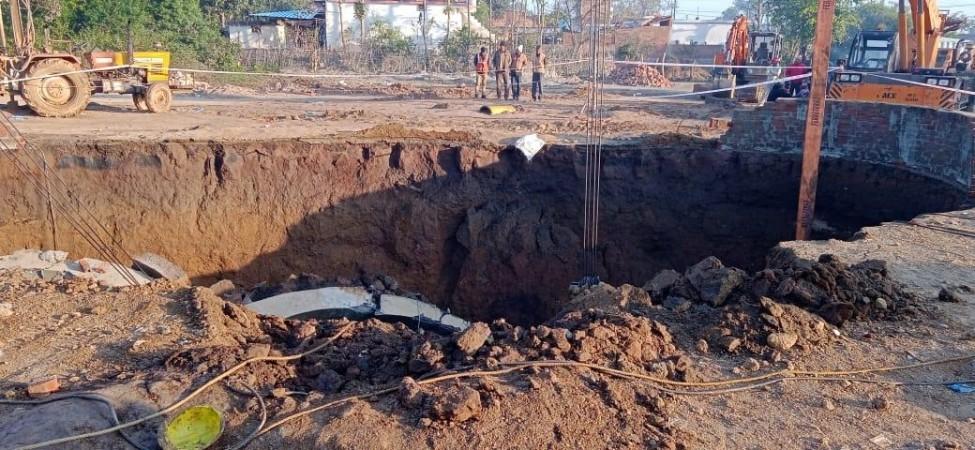 5 rescued, 4 still trapped after under-construction tunnel in MP caves in