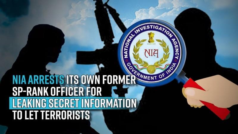NIA arrests its own former SP-rank officer for leaking secret information to LeT terrorists