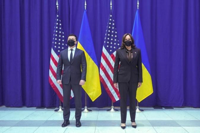 Kamala Harris slams Russia in maiden appearance on a big stage Kamala Harris slams Russia in maiden appearance on a big stage