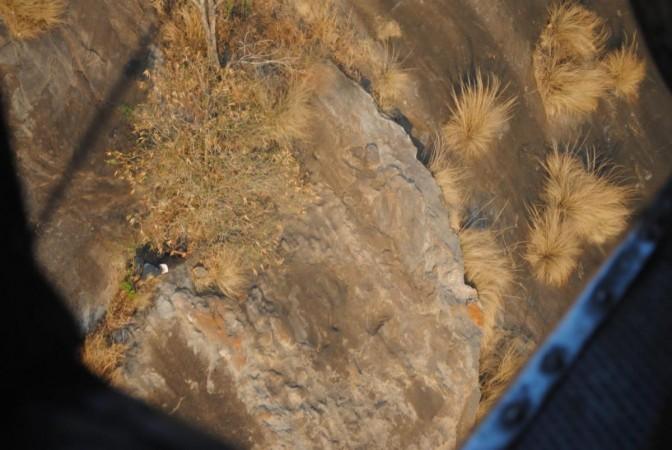 Trekker slipped at Nandi Hills was rescued by IAF Trekker slipped at nandi Hills