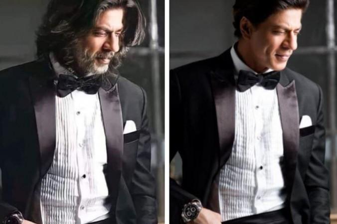 No, it's 'fake', this is not Shah Rukh Khan's new look from