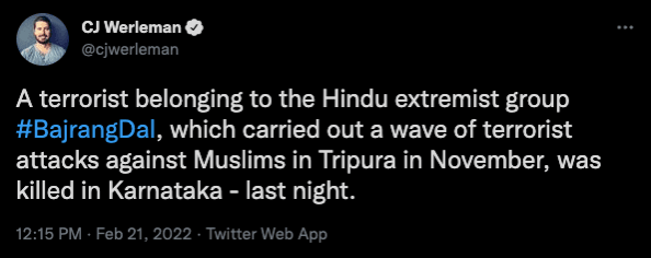 Fact check: Murdered Bajrang Dal activist not