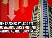 Sensex crashes by 1,800 pts as Russia announces military operations against Ukraine