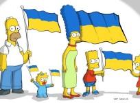 'The Simpsons' raise the Ukrainian flag in new commissioned image