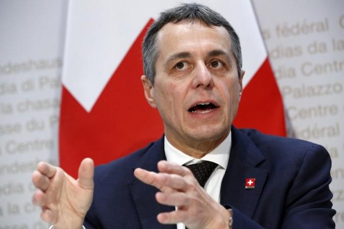 Swiss Foreign Minister Ignazio Cassis (File photo) Swiss Foreign Minister Ignazio Cassis (File photo)