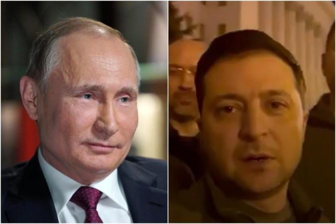 Vladimir Putin (Left), Volodymyr Zelensky (Right) Vladimir Putin