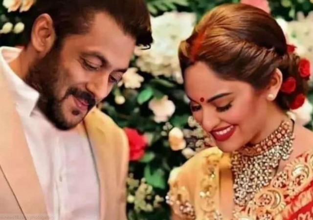 Picture Of Salman Khan Sonakshi Sinhas Secret Wedding Has Gone Viral But Whats The Truth