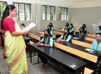 Bengaluru: Students attend classes at a Government school as schools reopened after a gap of nine months amid COVID-19 safety measures, in Bengaluru.