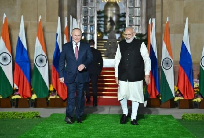 Narendra modi with Vladmir putin