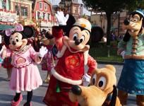 Disney characters perform at Shanghai Disneyland in Shanghai (File photo)