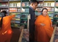 Uma Bharti vandalises liquor shop in Bhopal