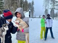 Ram Charan and Upasana from their vacation in Finland
