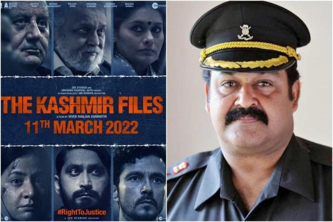 The Kashmir Files poster (Left), Mohanlal (Right) The Kashmir Files