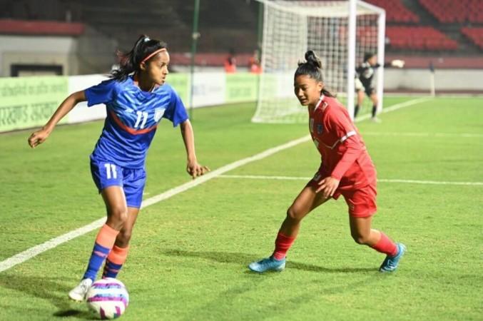 India beat Nepal 7-0 in SAFF U-18 Women's Championship opener. India beat Nepal 7-0 in SAFF U-18 Women's Championship opener.