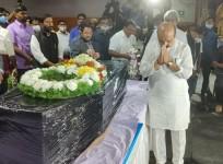 K'taka student's body arrives at Bengaluru airport from Ukraine, CM Bommai, ministers pay homage.