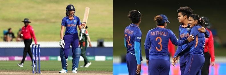 Women's World Cup: Yastika Bhatia, Sneh Rana star in big India win over Bangladesh(Credit: BCC) Women's World Cup: Yastika Bhatia, Sneh Rana star in big India win over Bangladesh(Credit: BCC)