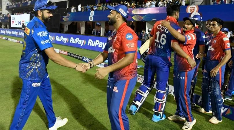 Rohit Sharma and Delhi Capitals skipper Rishabh Pant