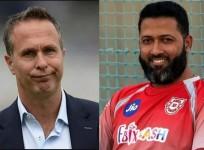Wasim Jaffar and Michael Vaughan