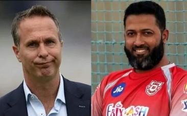 Wasim Jaffar and Michael Vaughan