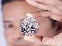 The Rock, the largest white diamond ever to appear at auction.