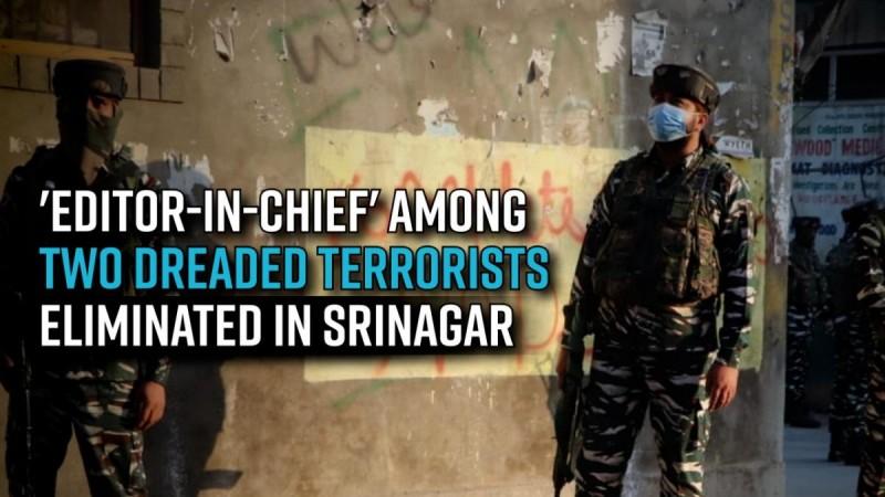 'Editor-in-chief' among two dreaded terrorists eliminated in Srinagar; LeT links found