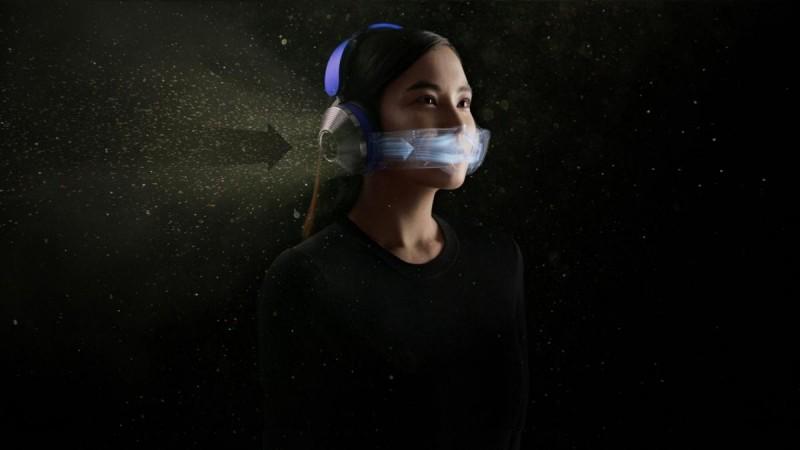 Dyson unveils world's first air-purifying headphones.