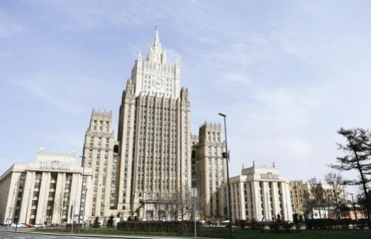 Photo taken on April 16, 2021 shows the Ministry of Foreign Affairs of Russia in Moscow Photo taken on April 16, 2021 shows the Ministry of Foreign Affairs of Russia in Moscow