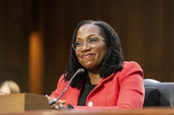 Judge Ketanji Brown Jackson testifies during the Senate Judiciary Committee's confirmation hearing on her nomination to the U.S. Supreme Court in Washington, D.C., the United States, March 22, 2022 Judge Ketanji Brown Jackson testifies during the Senate Judiciary Committee's confirmation hearing on her nomination to the U.S. Supreme Court in Washington, D.C., the United States, March 22, 2022