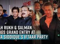 Shah Rukh Khan, Salman Khan make grand entry, Shehnaaz Gill stuns at Baba Siddique's iftaar party