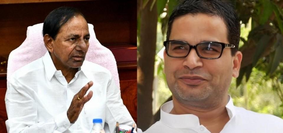 K Chandrasekhar Rao and Prashant Kishor