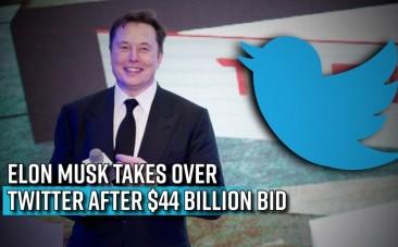As $44 billion takeover fires Twitter stock, Elon Musk turns mushy and cute