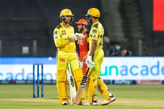 IPL 2022: Gaikwad, Conway fifties set up Chennai's 13-run win over Hyderabad. IPL 2022: Gaikwad, Conway fifties set up Chennai's 13-run win over Hyderabad.