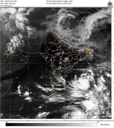 Well Marked LPA over Andaman & Nicobar Islands.