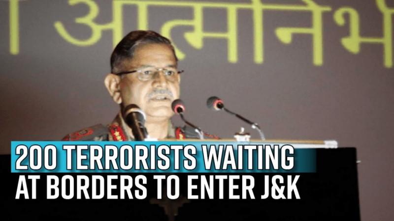 200 terrorists waiting at borders to enter J&K