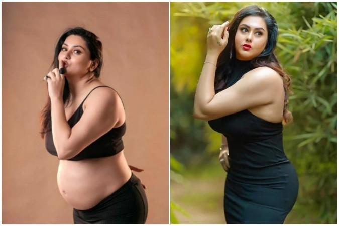Namitha pregnancy photoshoot. Namitha Pregnancy Shoot