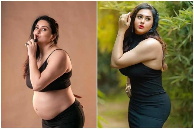 Actress Namitha Bluefilm Com - Actress Namitha delivers twin boys; shares news on social media [details] -  IBTimes India