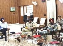 Army, police officers review security scenario in Jammu