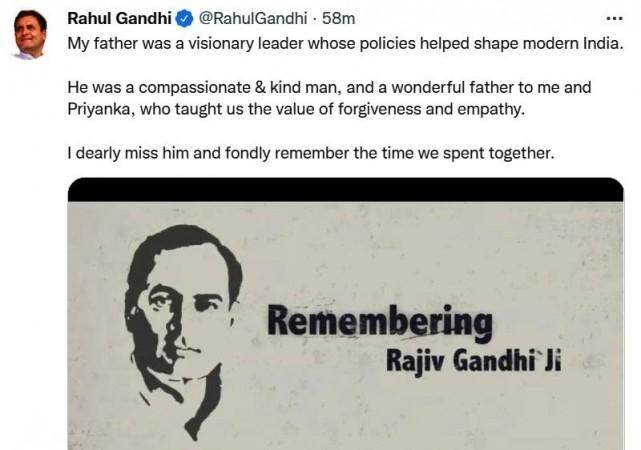 Tributes pour in on Rajiv Gandhi's 31st death anniversary. Tributes pour in on Rajiv Gandhi's 31st death anniversary.