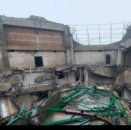 Meghalaya Assembly Dome collapsed Meghalaya Assembly