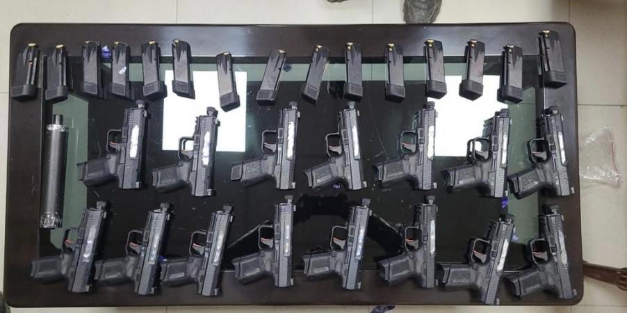 15 pistols recovered from terrorists