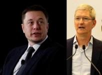 Elon Musk and Tim Cook