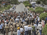 Highway blocked