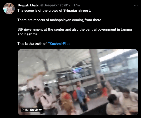 Fact check: No rush of Kashmiri minorities in Srinagar Airport; false claim goes viral [truth here]